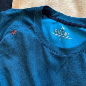 Rhone Long Sleeve, Blue, Mens XL